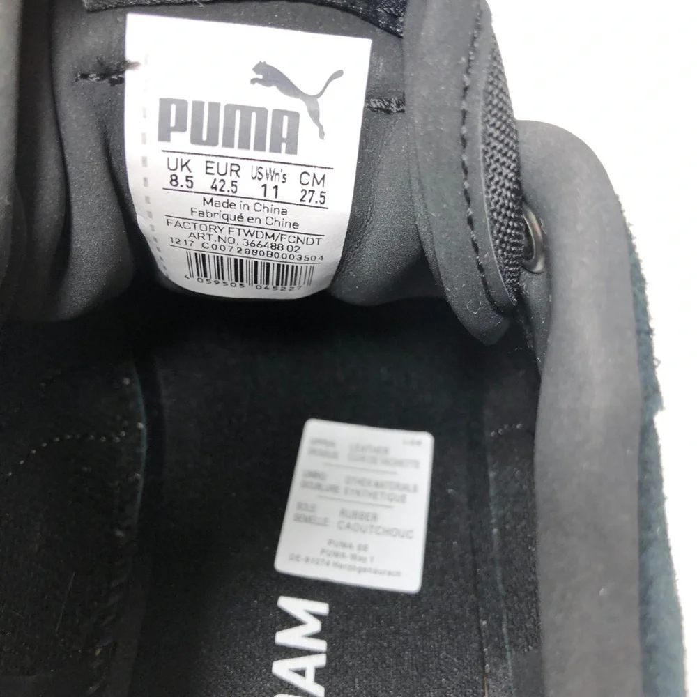 Puma black and white men shoes size 8.5